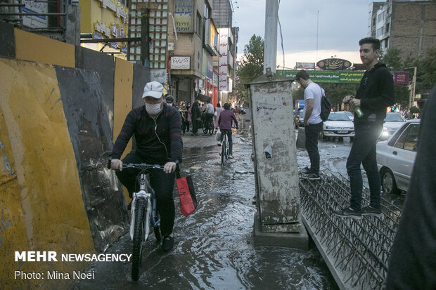 Summer rainfall in Tabriz
