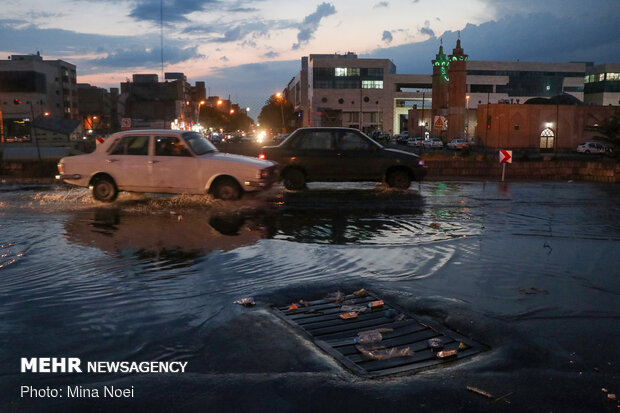 Summer rainfall in Tabriz
