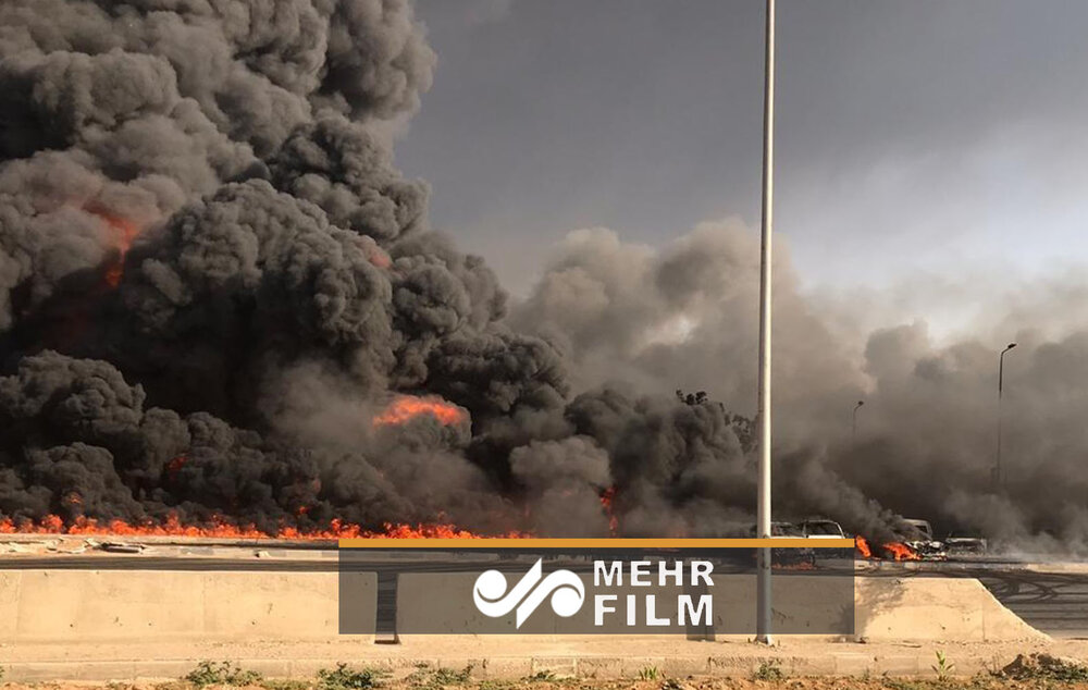 مصر میں تیل پائپ لائن میں خوفناک آگ لگ گئی