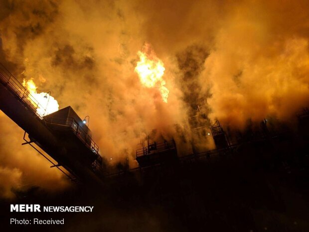 انفجار و آتش‌سوزی در کارخانه تولید فولاد آمریکا