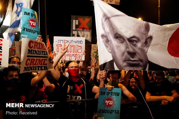 سرکوب تظاهرات علیه فساد نتانیاهو