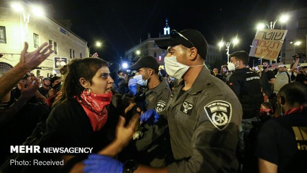 سرکوب تظاهرات علیه فساد نتانیاهو