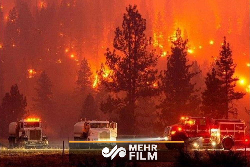 کیلیفورنیا کے جنگلات میں لگي آگ  مزید پھیل گئی