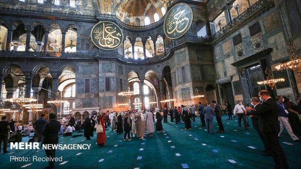 برگزاری نماز جمعه در ایاصوفیه پس از ۸۶ سال