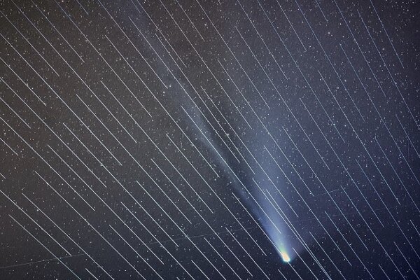 ماهواره های استارلینک عکس ستاره دنباله دار را خراب کردند