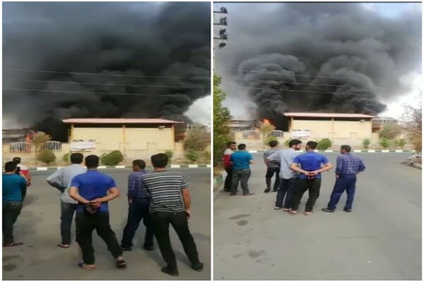 حریق در کارخانه رنگ‌سازی نصیرشهر/۳ تن از کارگران دچار سوختگی شدند