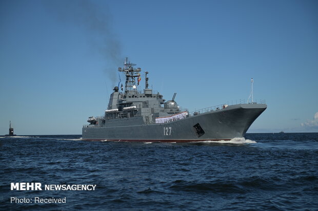 برگزاری مراسم روز نیروی دریایی روسیه