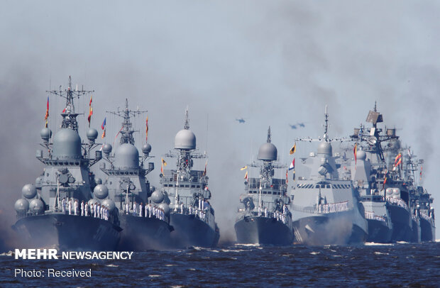 برگزاری مراسم روز نیروی دریایی روسیه