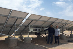 افتتاح ۳۰ نیروگاه خورشیدی به مناسبت هفته بسیج در کاشان