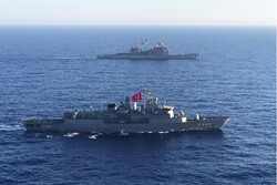 رزمایش دریایی ترکیه و آمریکا در دریای مدیترانه