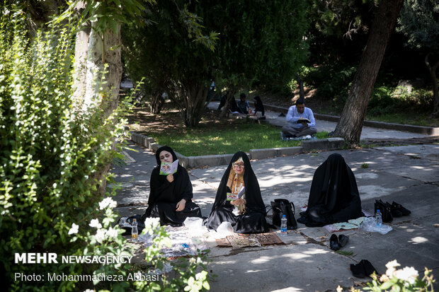 Observing Arafa Day at Tehran University 