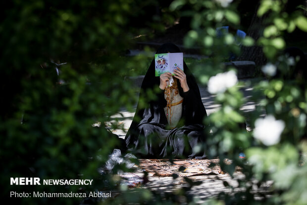 Observing Arafa Day at Tehran University 