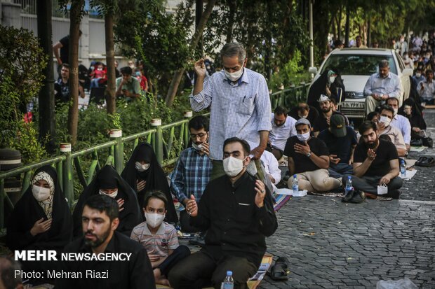 مراسم دعای عرفه در مسجد ارک تهران