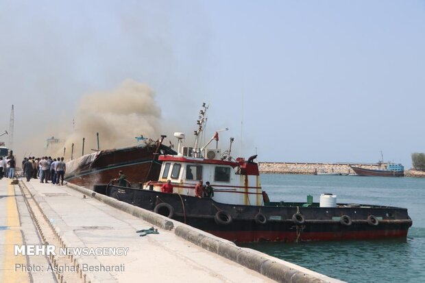Fire contained at Qeshm port