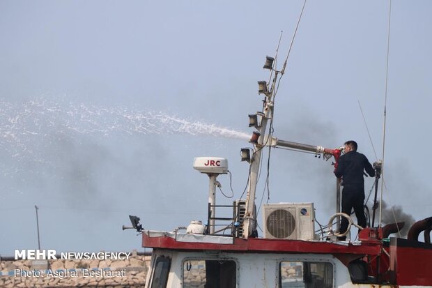 Fire contained at Qeshm port