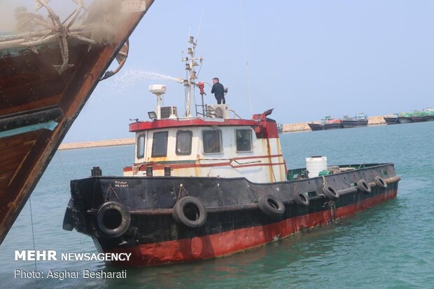 Fire contained at Qeshm port