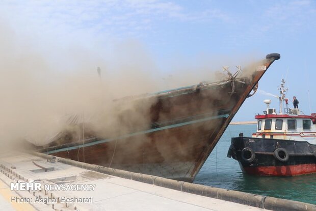 Fire contained at Qeshm port