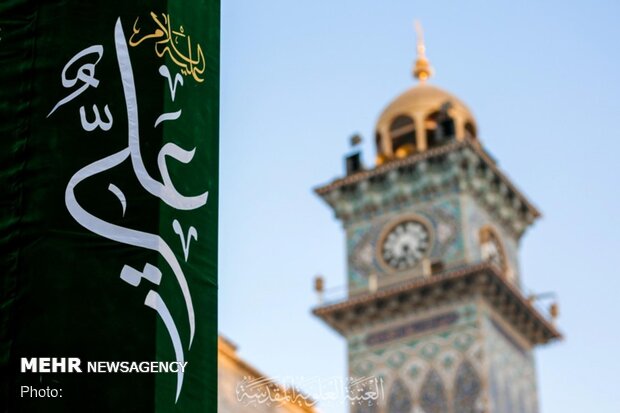 Imam Ali's holy shrine decorated for Eid al-Ghadir 