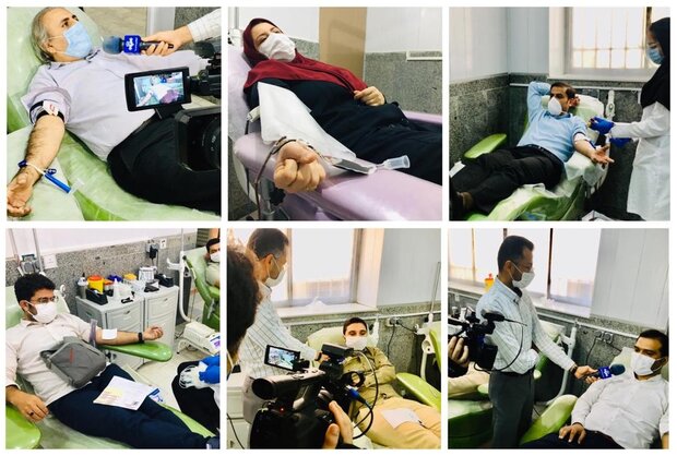 خبرنگاران بوشهری به مناسبت روز خبرنگار خون اهدا کردند