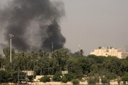 ائتلاف آمریکا از برخورد راکت به نزدیکی منطقه سبز بغداد خبر داد