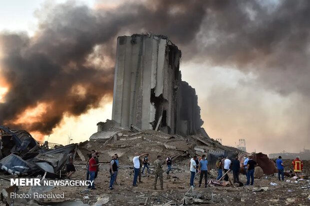 Lübnan'daki korkunç patlamadan fotoğraflar