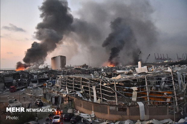 بیروت کی بندرگاہ میں دھماکوں میں جاں بحق افراد ک تعداد 100 تک پہنچ گئی