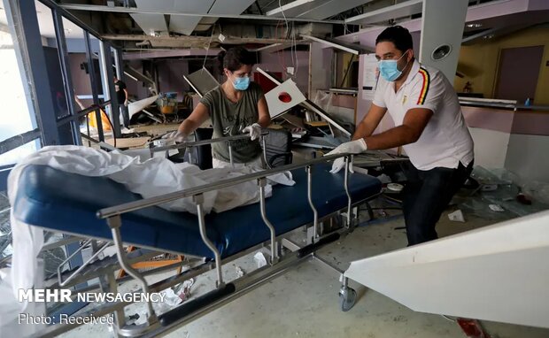 ویرانی های به جا مانده از انفجار بیروت