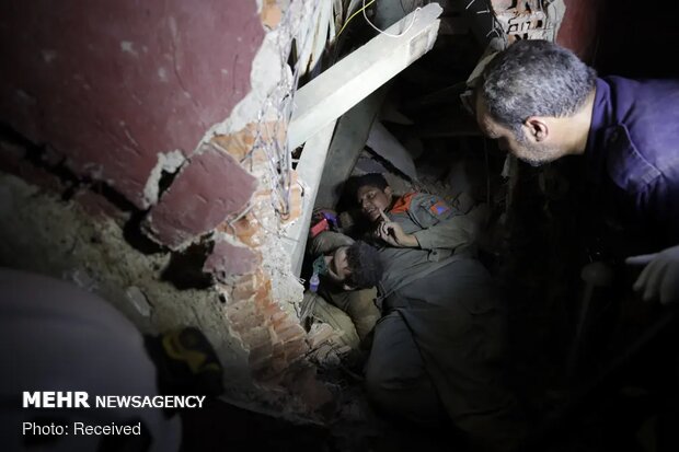 ویرانی های به جا مانده از انفجار بیروت