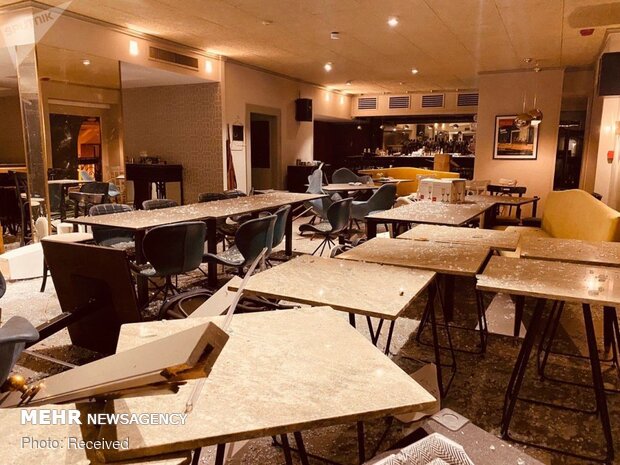 ویرانی های به جا مانده از انفجار بیروت