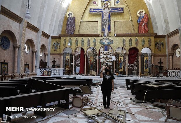 ویرانی های به جا مانده از انفجار بیروت