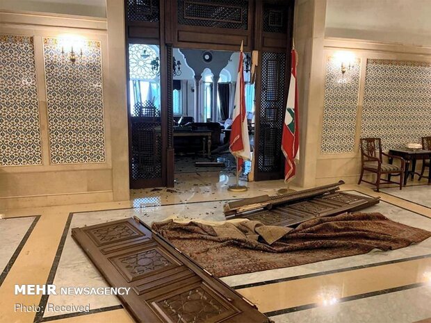 ویرانی های به جا مانده از انفجار بیروت