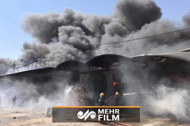 VIDEO: Blaze in Food warehouse in Najaf