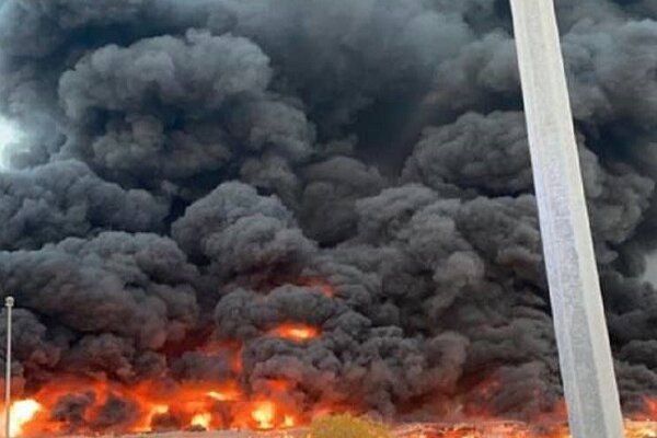 آتش سوزی گسترده در عجمان امارات