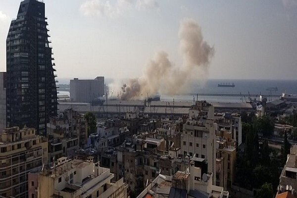 انفجار در انبار نفت کوره در بیروت
