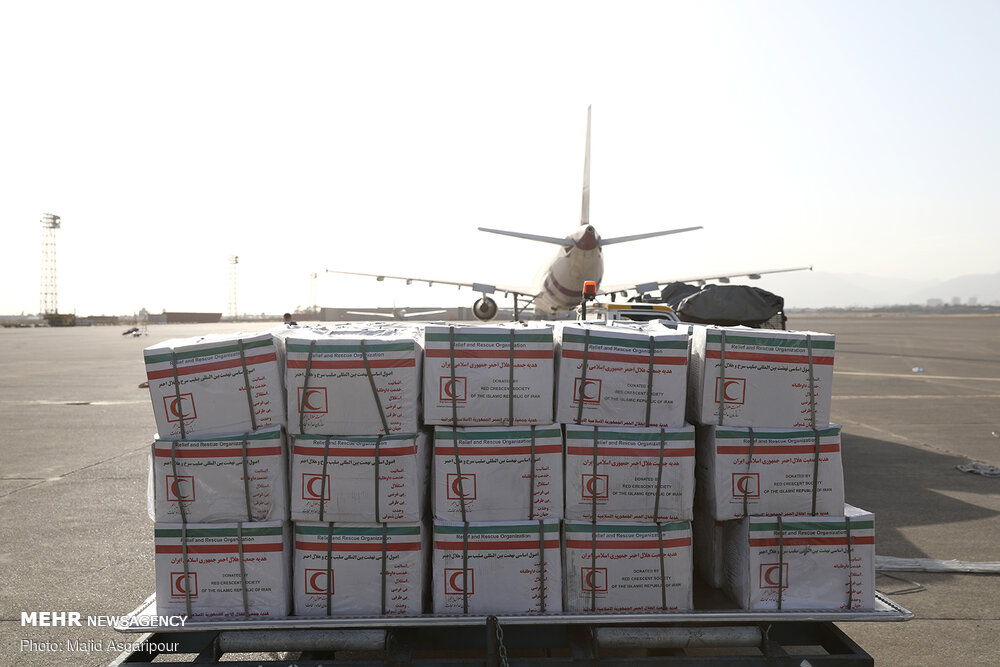 ارسال بیش از ۶۰ تن کمک‌های بشردوستانه به کشور افغانستان