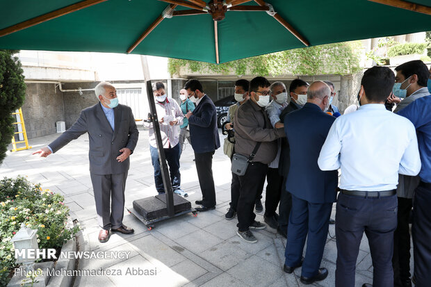 Sidelines of Cabinet meeting
