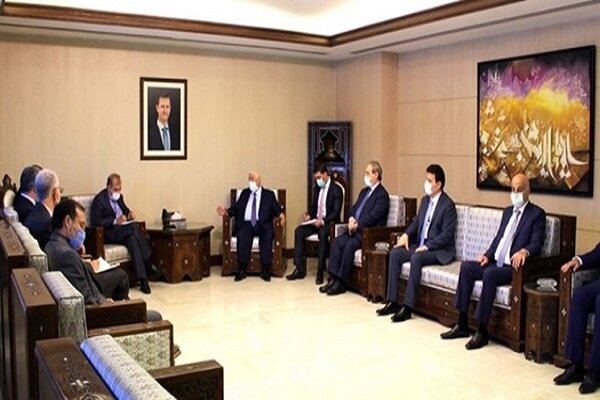 Khaji holds talks with Syrian Foreign Minister