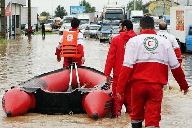 امدادرسانی به ۳۲۱ نفر طی عملیات آب گرفتگی در ۵ استان کشور