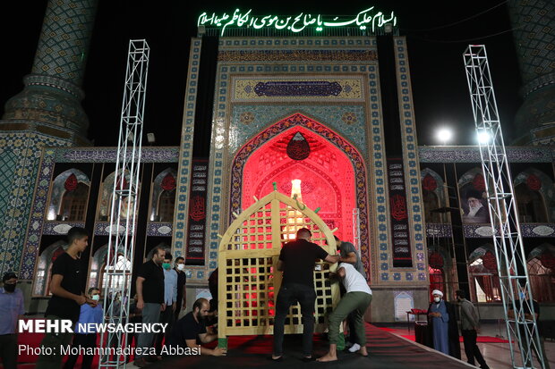 آماده سازی تکایا و هیئت ها برای برگزاری عزاداری محرم - امامزاده صالح(ع)