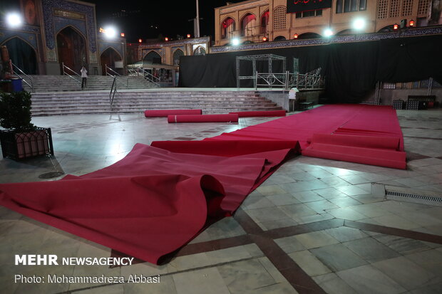 آماده سازی تکایا و هیئت ها برای برگزاری عزاداری محرم - امامزاده صالح(ع)
