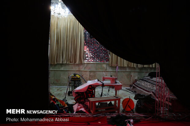 آماده سازی تکایا و هیئت ها برای برگزاری عزاداری محرم - امامزاده صالح(ع)