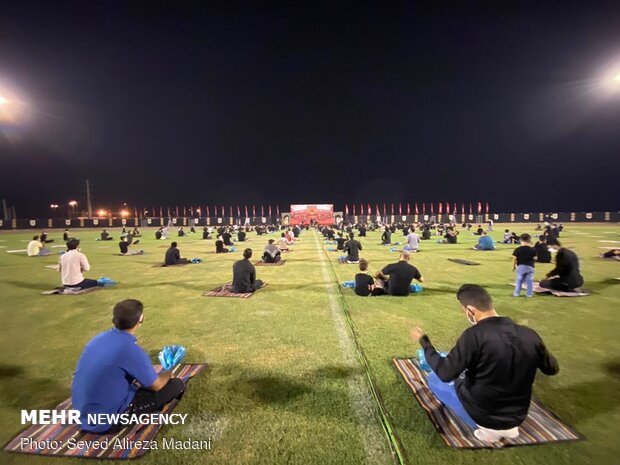 عزاداری شب اول محرم در ورزشگاه شهدای اسلامشهر