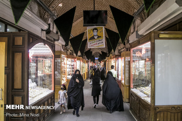 سیاهپوش شدن بزرگ‌ترین بازار مسقف جهان