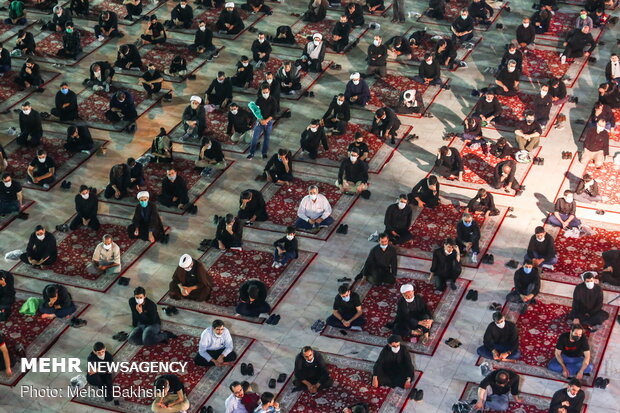 Muharram mourning ceremonies in Jamkaran Mosque