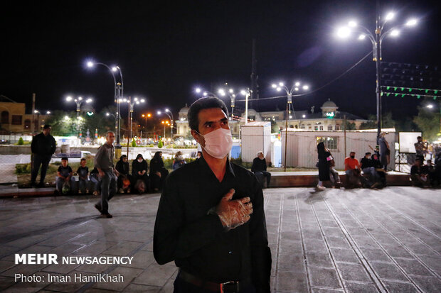 Displaying Ashura narrations using "Video Mapping" in Hamedan