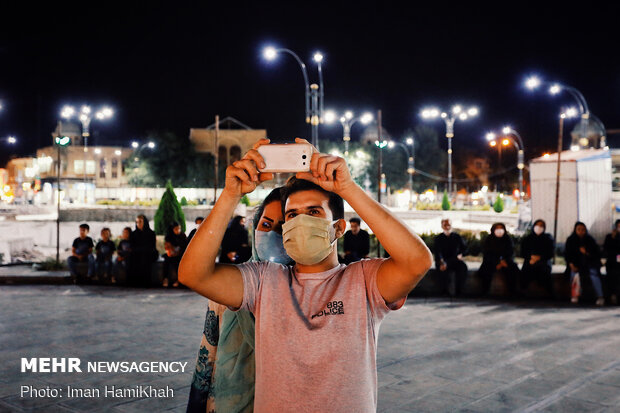 Displaying Ashura narrations using "Video Mapping" in Hamedan