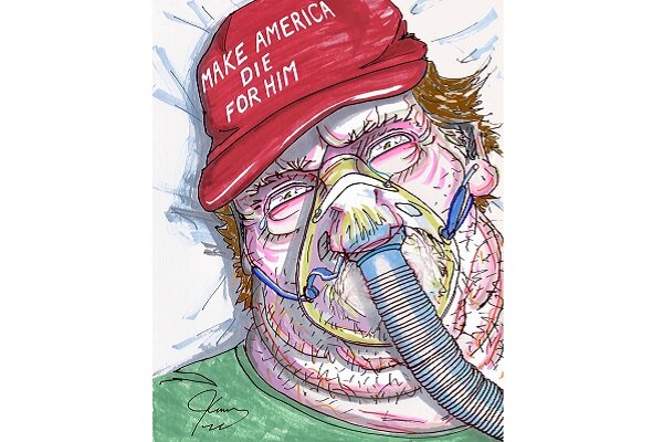 جیم کری در جدیدترین نقاشی‌اش مجمع جمهوری‌خواهان را کوبید