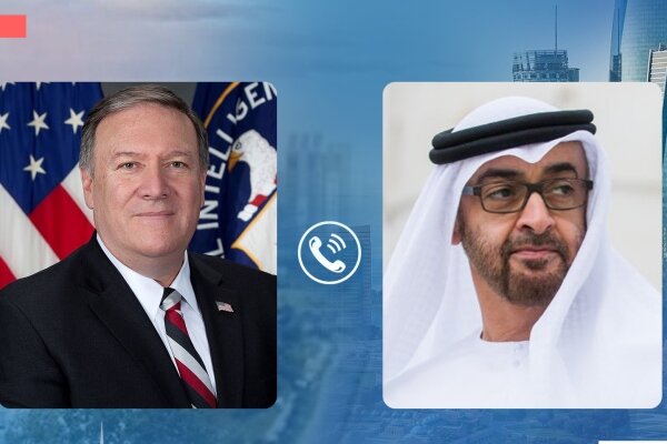 گفتگوی«پمپئو» و «بن زاید» پیرامون تقویت روابط امارات- اسرائیل