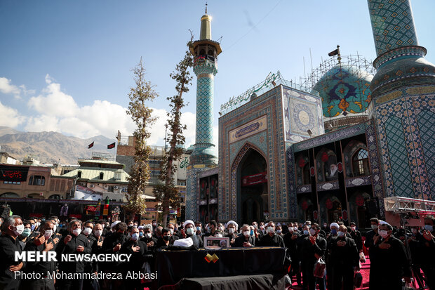 مراسم تشییع پیکر حجت الاسلام روح الله حسینیان