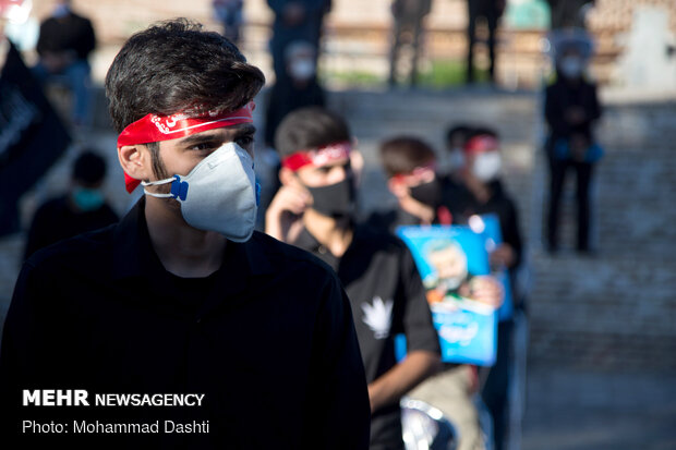 Teens in Ardabil mourn in memory of Hazrat Qasim ibn Hassan